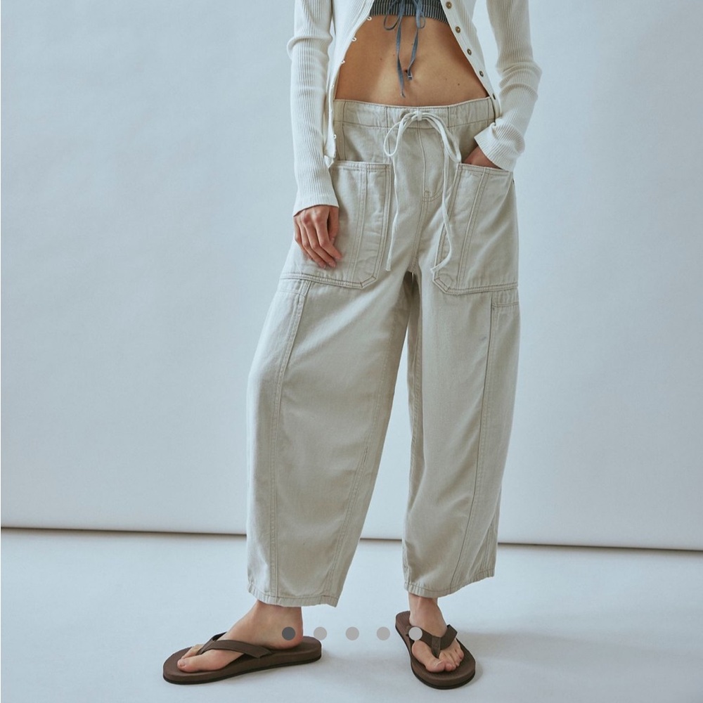 Free People We The Free Silverton Puddle Barrel Jeans